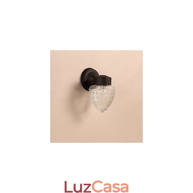 Acabamento em óxido preto contemporâneo moderno para arandelas de parede estilo mini com luz ambiente