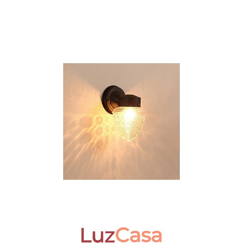 Acabamento em óxido preto contemporâneo moderno para arandelas de parede estilo mini com luz ambiente