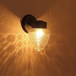 Acabamento em óxido preto contemporâneo moderno para arandelas de parede estilo mini com luz ambiente