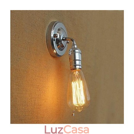 Recurso de pintura retrô para arandelas de parede com braço oscilante estilo mini, luz ambiente, luz de parede