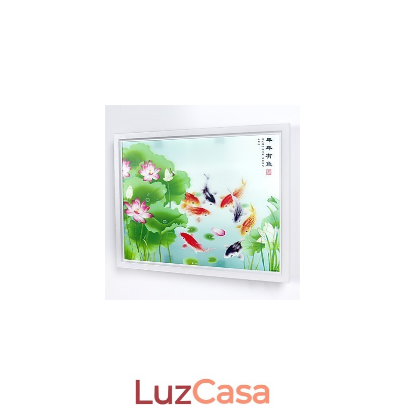 Pintura moderna contemporânea integrada, recurso de pintura contemporânea para arandelas de parede com luz ambiente