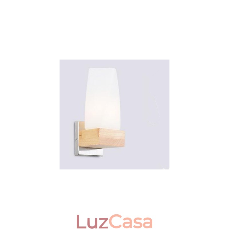 Simplicidade Nordic Wood Art Sala de estar Corredor Varanda Vidro Madeira maciça Luminária de parede Do quarto A cabeceira de uma cama