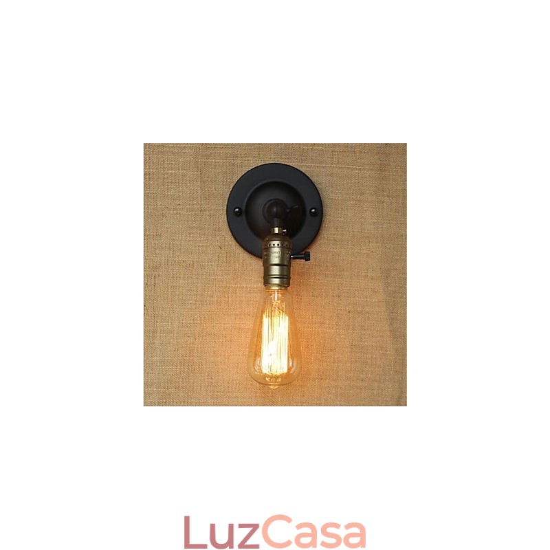 Recurso de pintura retrô para arandelas de parede com braço oscilante estilo mini, luz ambiente, luz de parede