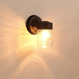 Luminária de parede moderna contemporânea com acabamento em óxido preto para arandelas de parede com luz ambiente estilo mini
