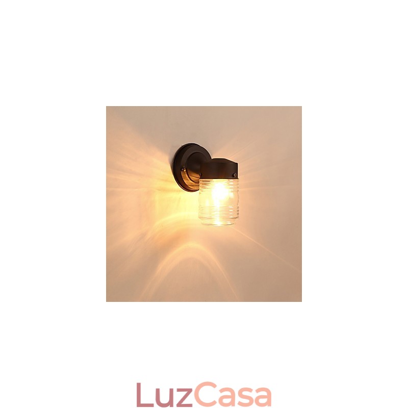 Luminária de parede moderna contemporânea com acabamento em óxido preto para arandelas de parede com luz ambiente estilo mini