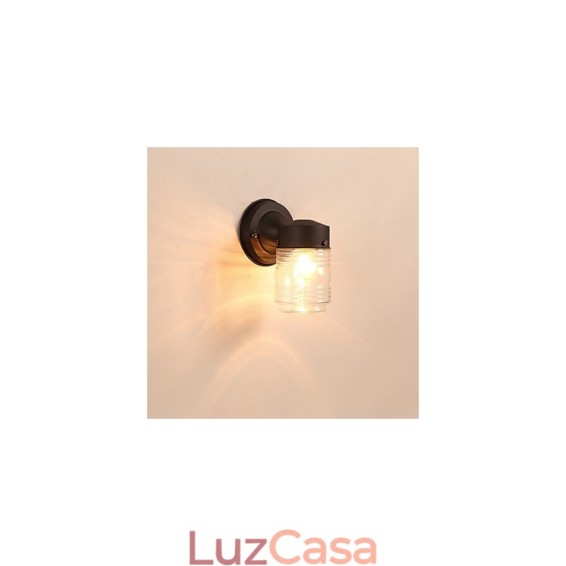 Luminária de parede moderna contemporânea com acabamento em óxido preto para arandelas de parede com luz ambiente estilo mini