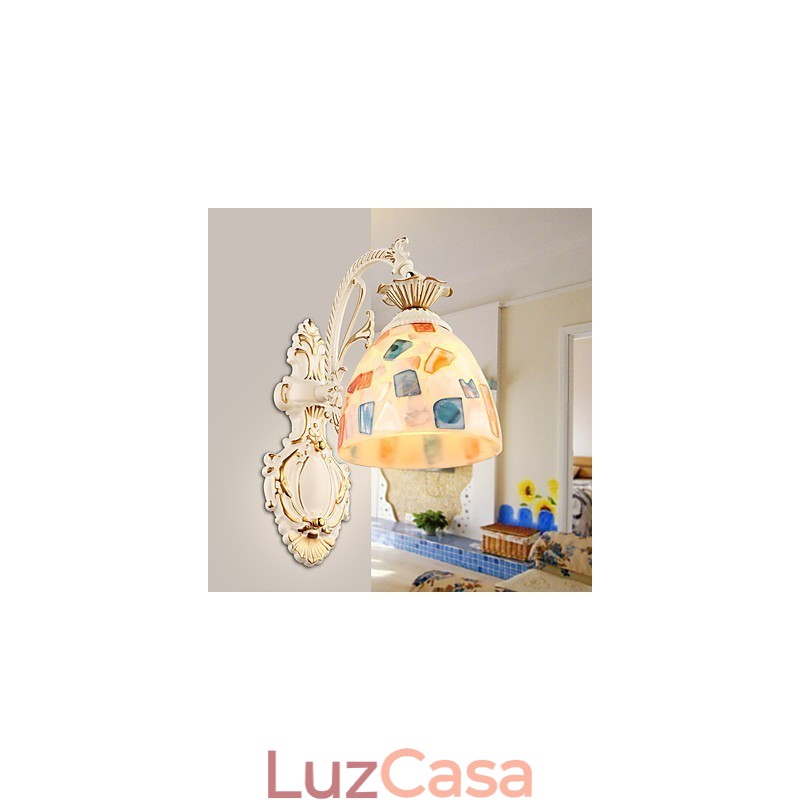 Pintura rústica de chalé para arandelas de parede downlight