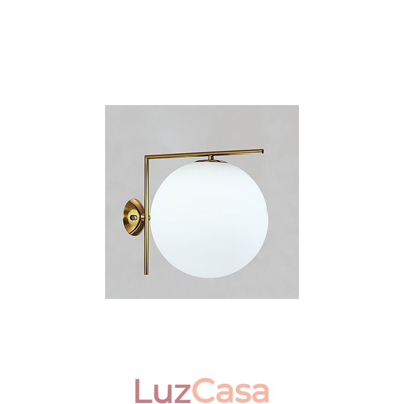 Luminária de parede moderna contemporânea em ouro rosa com luz ambiente