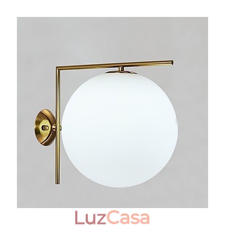 Luminária de parede moderna contemporânea em ouro rosa com luz ambiente Luminária de parede moderna contemporânea em ouro rosa com luz ambiente