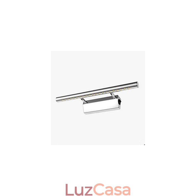 Recurso de aço inoxidável para iluminação de banheiro com luz ambiente Luz de parede