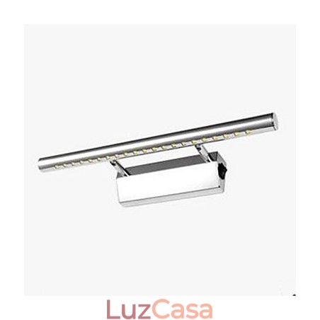 Recurso de aço inoxidável para iluminação de banheiro com luz ambiente Luz de parede Recurso de aço inoxidável para iluminação de banheiro com luz ambiente Luz de parede