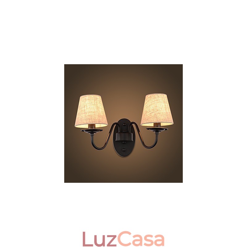 Rústico Lodge Simples Vintage Pintura Característica Luz Ambiente Arandelas de Parede Luz de Parede
