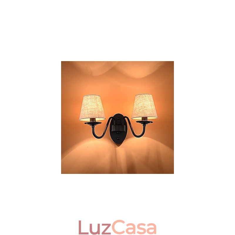 Rústico Lodge Simples Vintage Pintura Característica Luz Ambiente Arandelas de Parede Luz de Parede