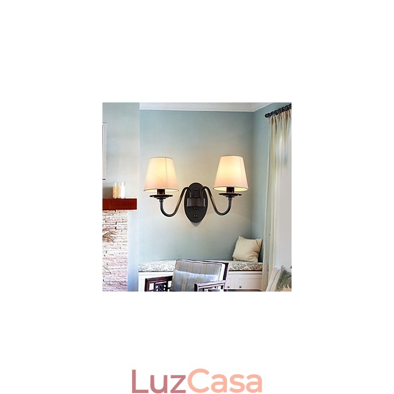 Rústico Lodge Simples Vintage Pintura Característica Luz Ambiente Arandelas de Parede Luz de Parede