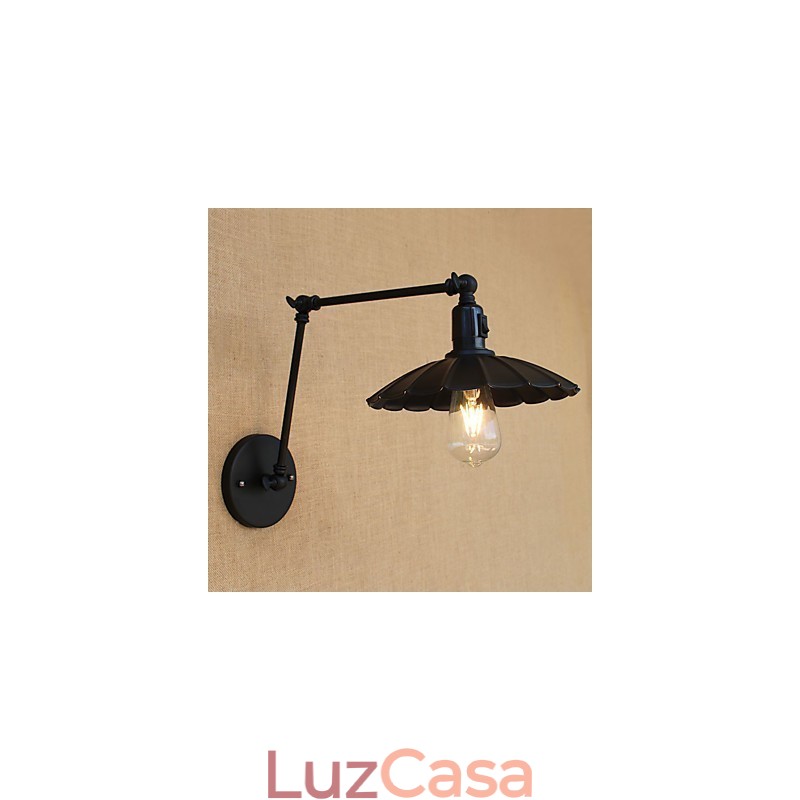 Recurso de pintura country vintage para luminária de parede com braço oscilante estilo mini