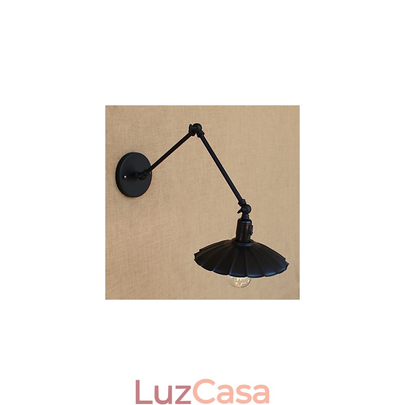 Recurso de pintura country vintage para luminária de parede com braço oscilante estilo mini
