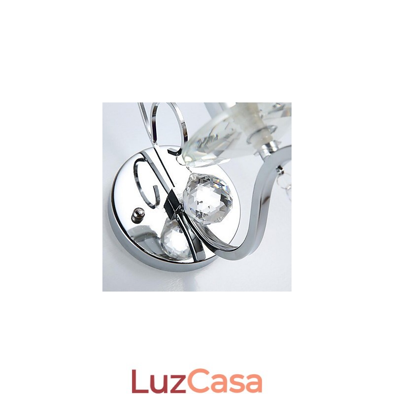 Cristal Moderno Contemporâneo Galvanizado Destaque Uplight Arandelas de Parede Luz de Parede