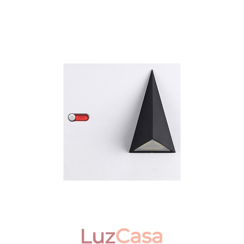 Novidade integrada, recurso moderno e contemporâneo para arandelas de parede de luz ambiente estilo mini, luminária de parede externa à prova d'água