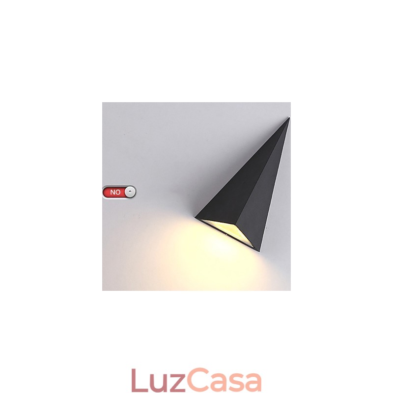 Novidade integrada, recurso moderno e contemporâneo para arandelas de parede de luz ambiente estilo mini, luminária de parede externa à prova d'água