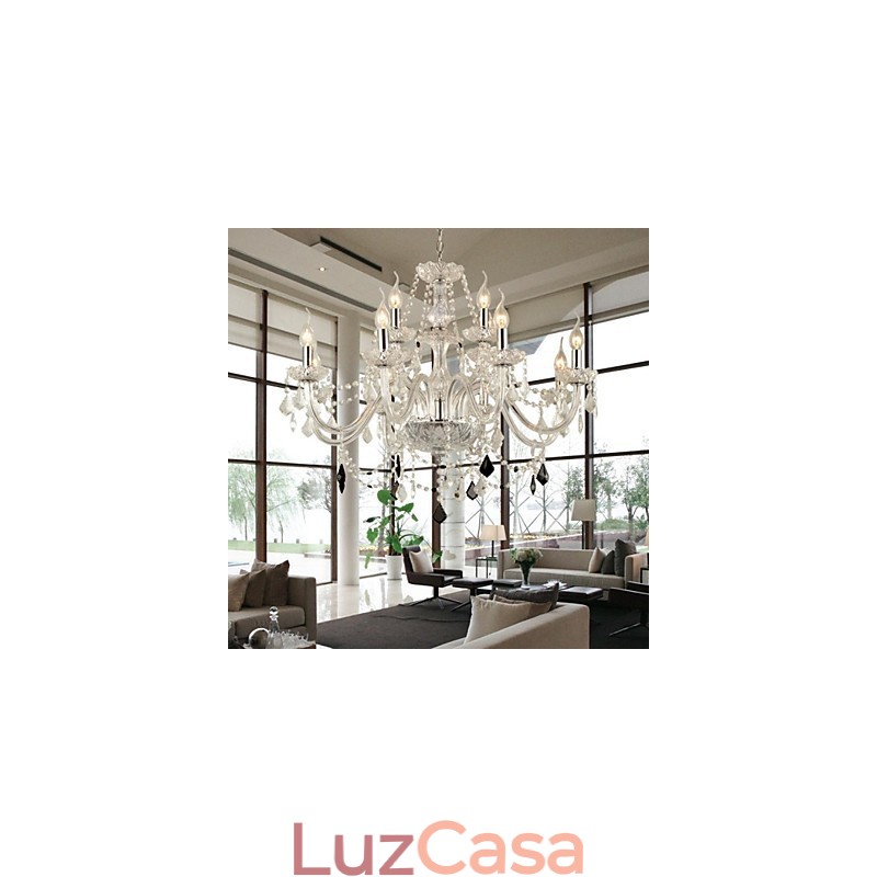 Lustre de cristal moderno e contemporâneo