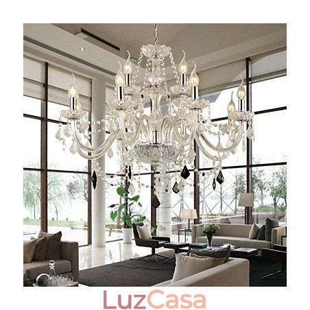 Lustre de cristal moderno e contemporâneo Lustre de cristal moderno e contemporâneo
