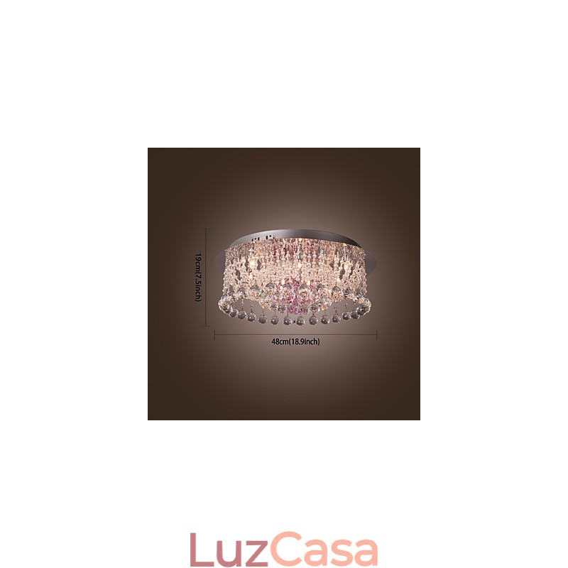Lustre de Cristal de Luxo com 12 luzes Louis Design