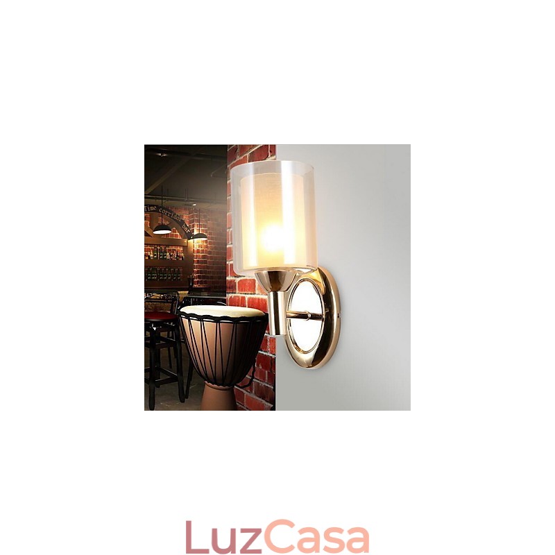 Luminária de parede moderna contemporânea galvanizada Uplight