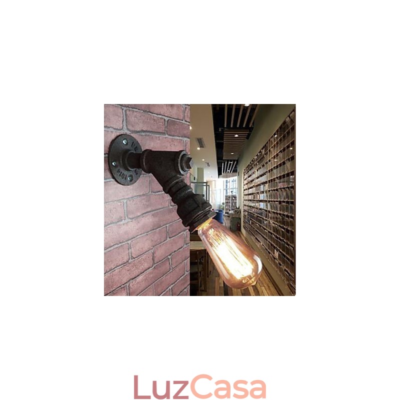 Pintura rústica de chalé para arandelas de parede Arc Ambient Light