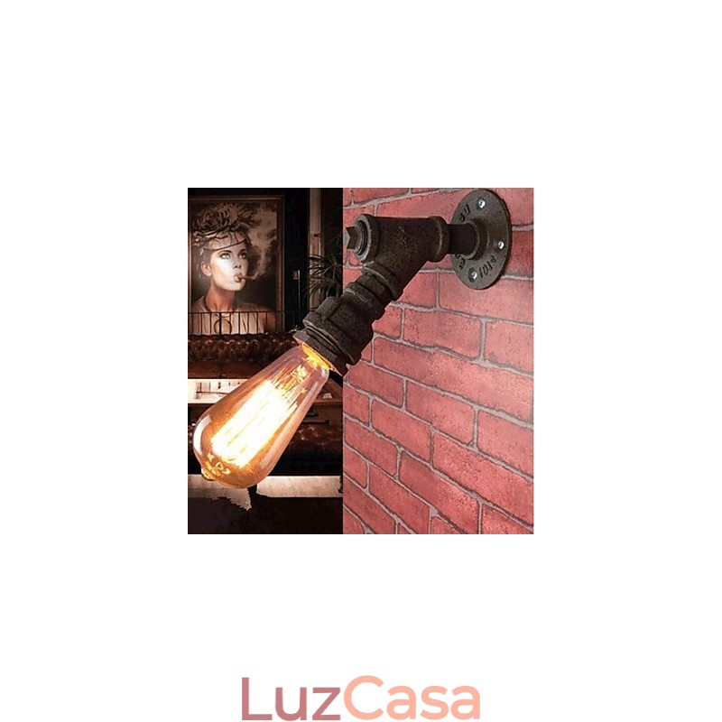 Pintura rústica de chalé para arandelas de parede Arc Ambient Light