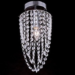 Luminárias de Teto 1 Luz Cristal Artístico Aço Inoxidável Chapeamento