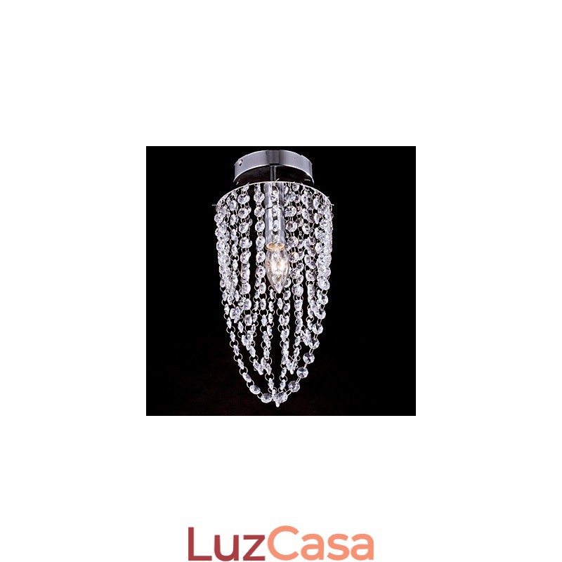 Luminárias de Teto 1 Luz Cristal Artístico Aço Inoxidável Chapeamento