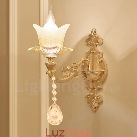 Luminária de parede interna tradicional clássica de luz única para sala de estar, sala de jantar, quarto, vela de metal Luminária de parede interna tradicional clássica de luz única para sala de estar, sala de jantar, quarto, vela de metal