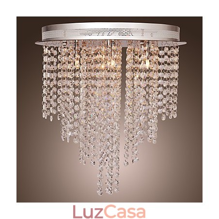 Mini estilo moderno e contemporâneo de cristal galvanizado metal montagem embutida Mini estilo moderno e contemporâneo de cristal galvanizado metal montagem embutida