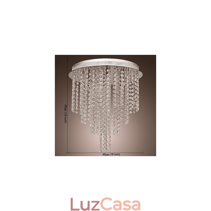 Mini estilo moderno e contemporâneo de cristal galvanizado metal montagem embutida