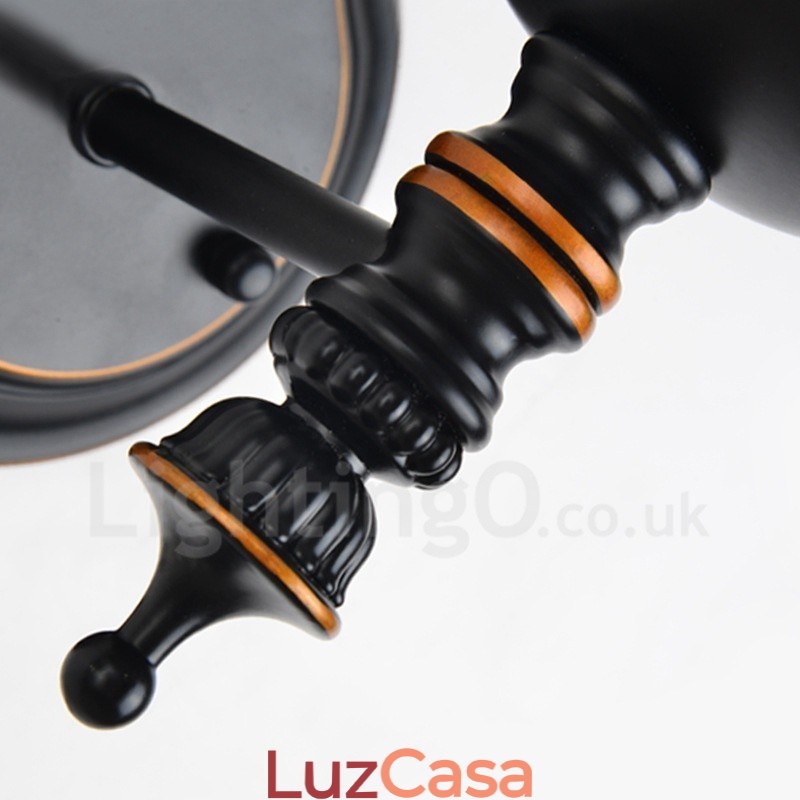 Apliques de parede clássicos tradicionais de luz única para interiores