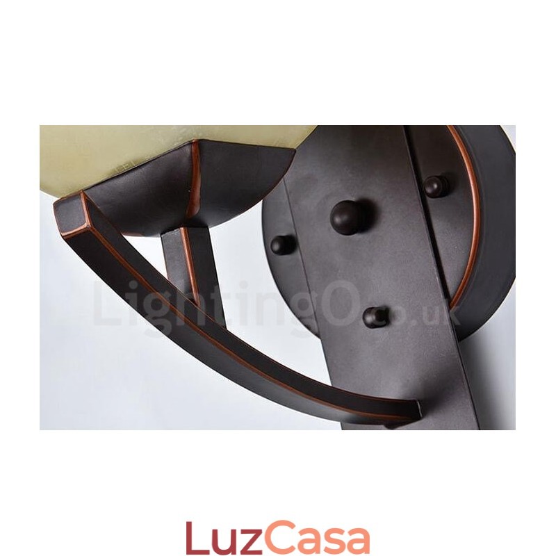 Apliques de parede clássicos tradicionais de luz única para interiores