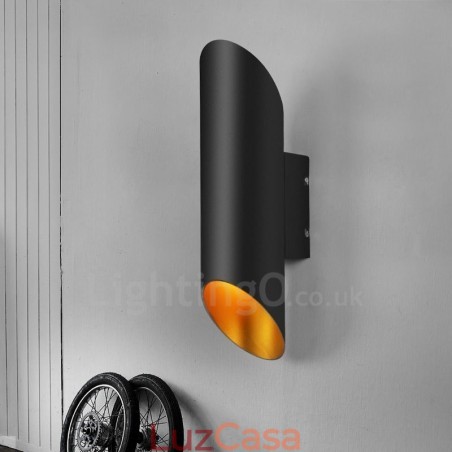 Luminárias de parede de liga de alumínio de montagem embutida contemporânea moderna