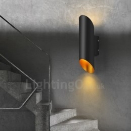 Luminárias de parede de liga de alumínio de montagem embutida contemporânea moderna