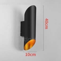 Luminárias de parede de liga de alumínio de montagem embutida contemporânea moderna