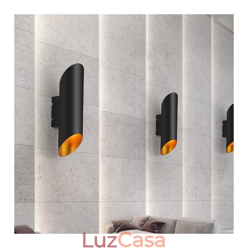 Luminárias de parede de liga de alumínio de montagem embutida contemporânea moderna