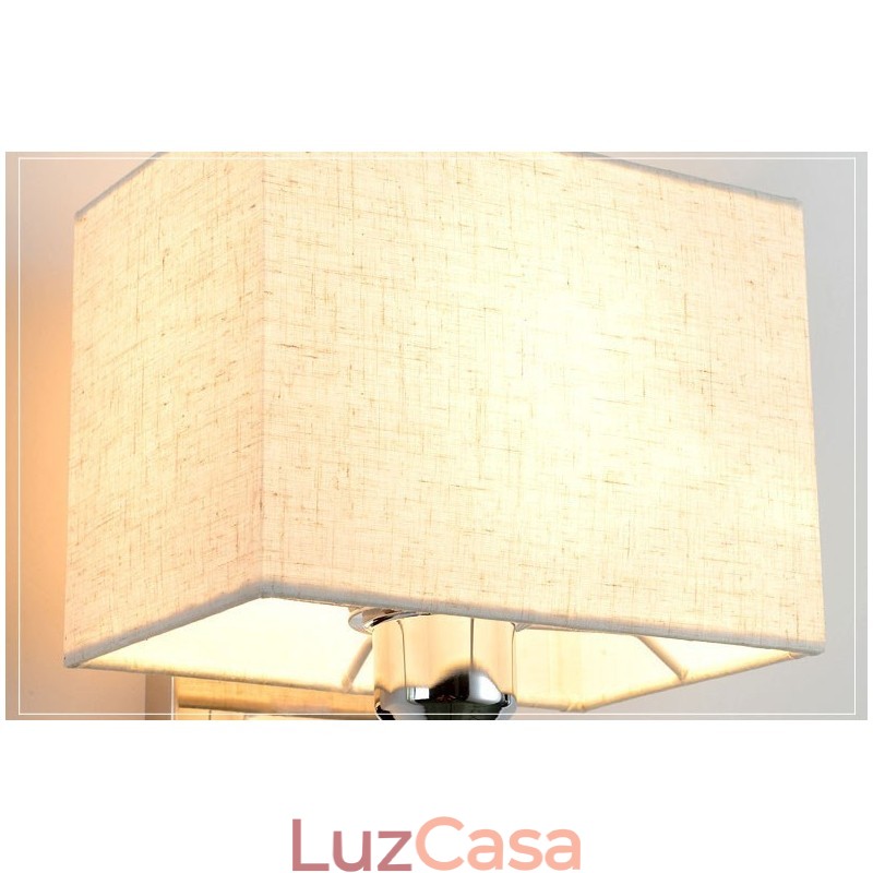 Luminária de parede moderna para leitura em tecido criativo para corredor e varanda