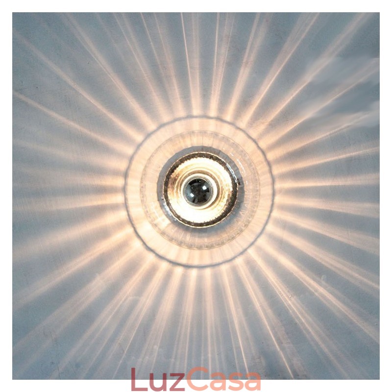 Arandelas de parede de lâmpada sem sombras Luz de teto contemporânea moderna