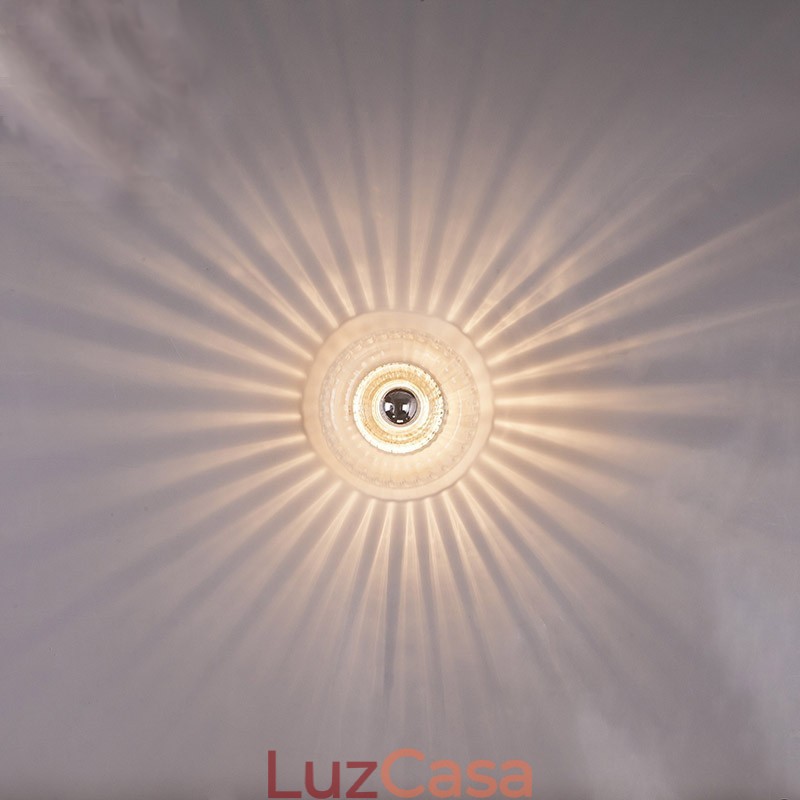 Arandelas de parede de lâmpada sem sombras Luz de teto contemporânea moderna