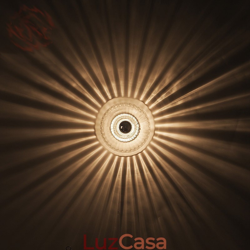 Arandelas de parede de lâmpada sem sombras Luz de teto contemporânea moderna