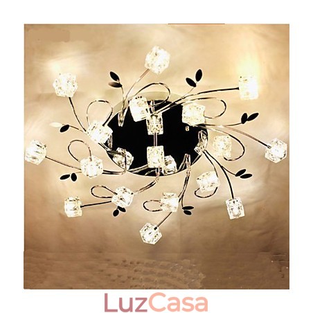 Luminária de teto clássica de cristal de gelo Luminária de teto clássica de cristal de gelo