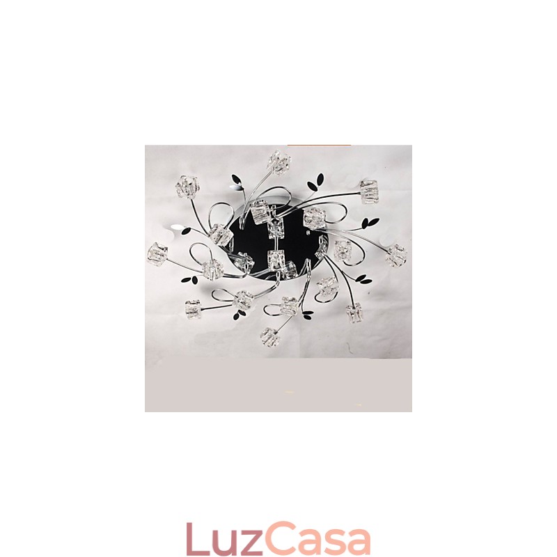 Luminária de teto clássica de cristal de gelo