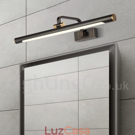 IPMirror Lâmpada Banheiro Luzes Latão Puro Luzes de Parede com Sombra de Acrílico Iluminação de Maquiagem IPMirror Lâmpada Banheiro Luzes Latão Puro Luzes de Parede com Sombra de Acrílico Iluminação de Maquiagem
