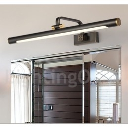 IPMirror Lâmpada Banheiro Luzes Latão Puro Luzes de Parede com Sombra de Acrílico Iluminação de Maquiagem