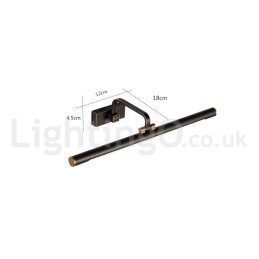 IPMirror Lâmpada Banheiro Luzes Latão Puro Luzes de Parede com Sombra de Acrílico Iluminação de Maquiagem