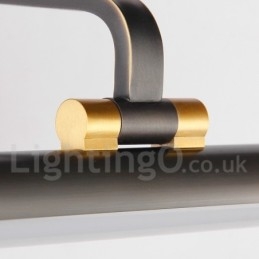 IPMirror Lâmpada Banheiro Luzes Latão Puro Luzes de Parede com Sombra de Acrílico Iluminação de Maquiagem
